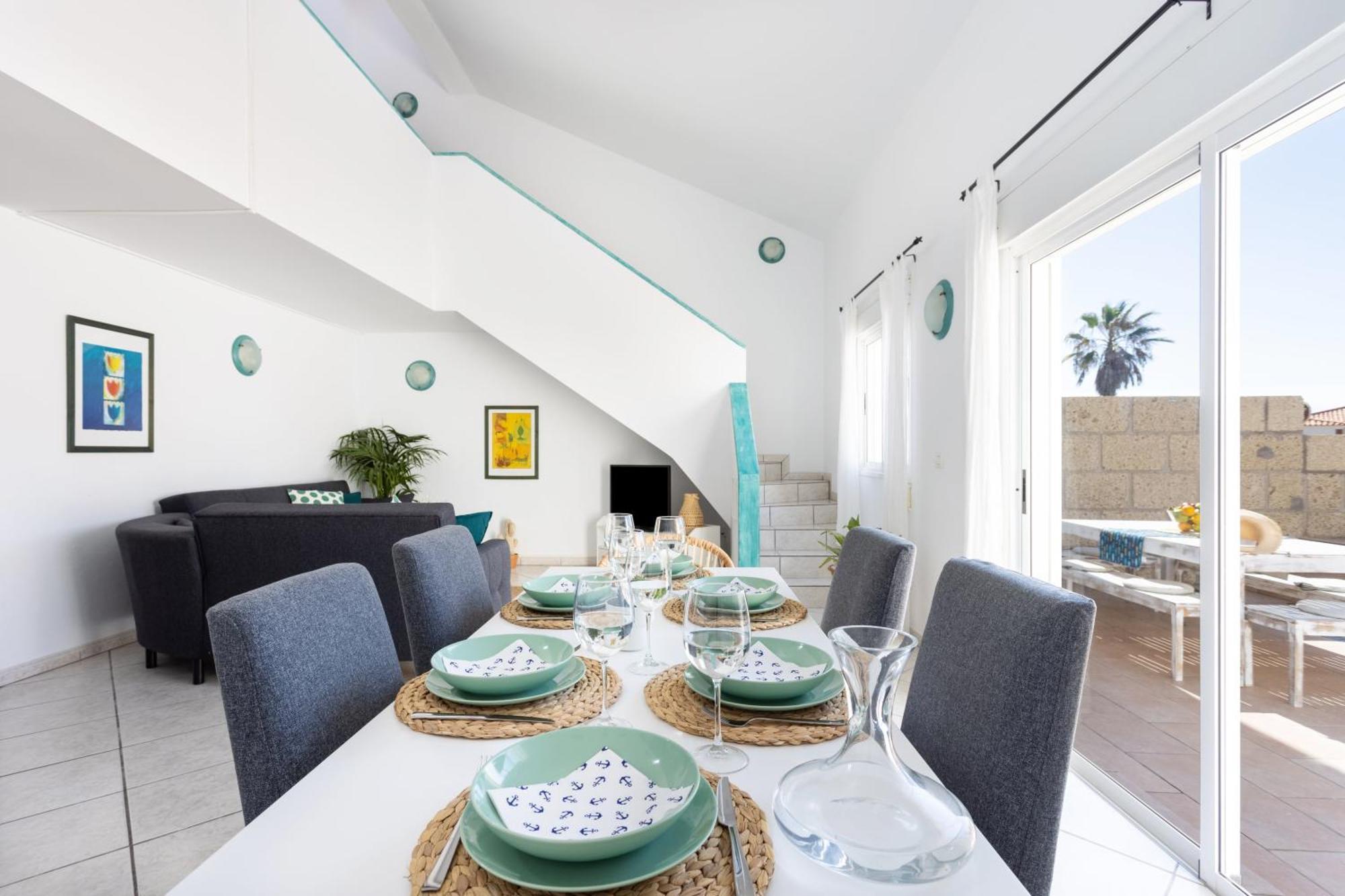 Casa Naranja - Heated Pool - Bbq - Terrace - Free Wifi - Child & Pet-Friendly - 3 Bedrooms - 6 People Poris de Abona Esterno foto